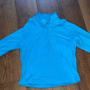 Bright Blue Quarter-Zip Pullover